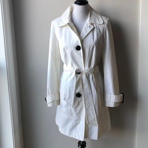 Elegant White Trench Coat